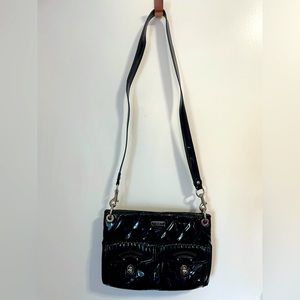 Coach metallic black purse